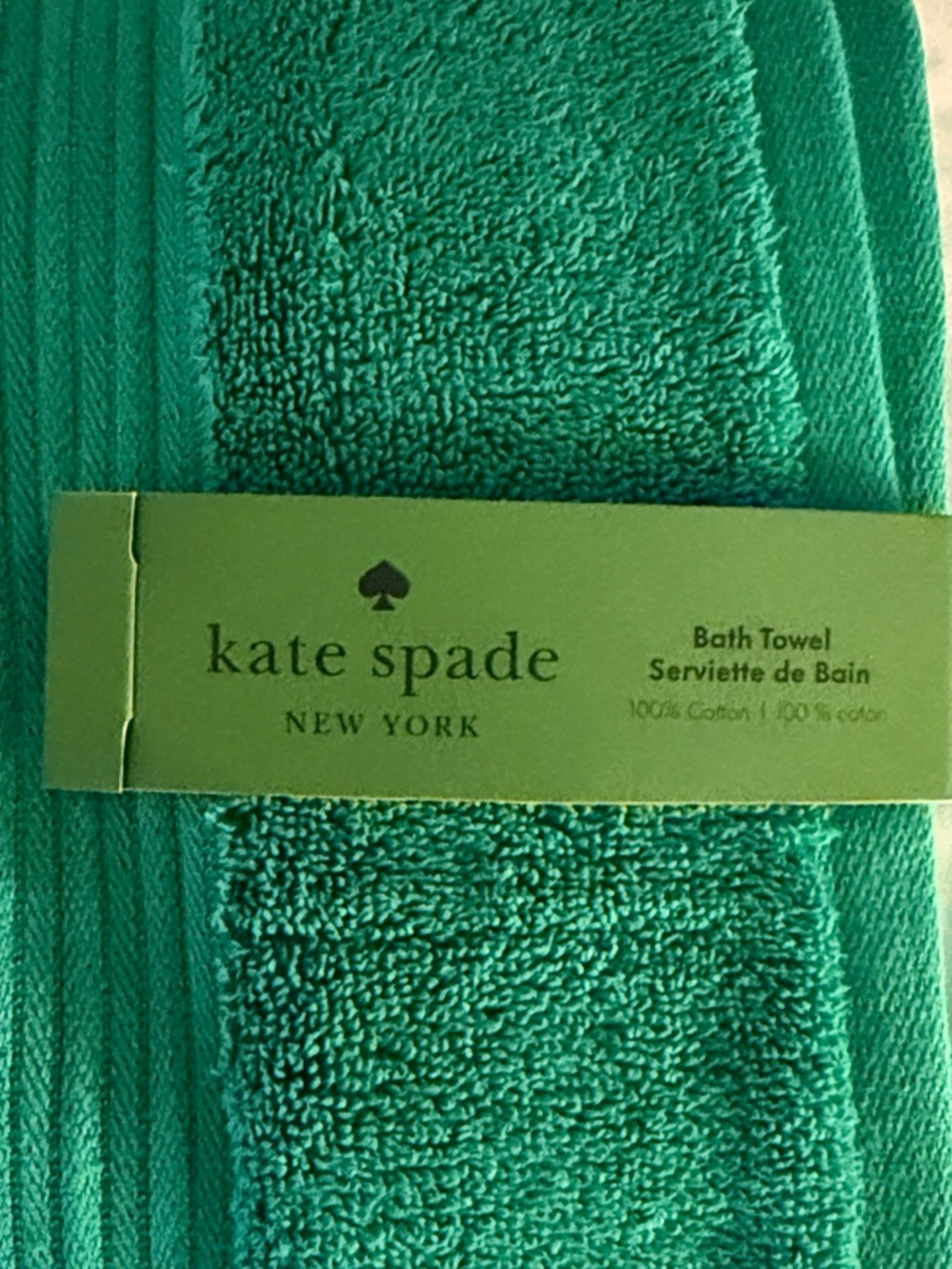 kate spade Bright Green Bath Towel - Picture 4 of 11